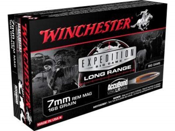 Winchester Expedition Big Game Long Range Rifle Ammunition 7mm Rem Mag 168 gr. PT 2900 fps 20/ct - Precision Shot Firearms