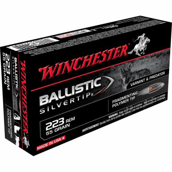 Winchester Ballistic Silvertip Rifle Ammunition .223 Rem 55 gr. PT 3240 fps 20/ct - Precision Shot Firearms