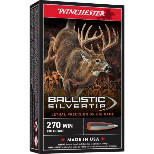 Winchester Ballistic Silvertip Rifle Ammunition .270 Win 130 gr. PT 3050 fps 20/ct - Precision Shot Firearms