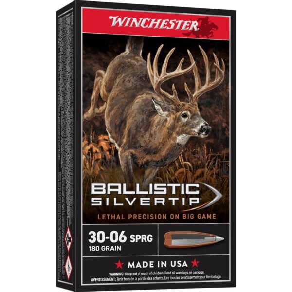 Winchester Ballistic Silvertip Rifle Ammunition .30-06 Sprg 180 gr. PT 2750 fps 20/ct - Precision Shot Firearms