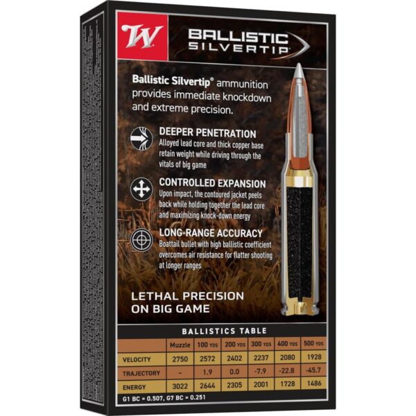 Winchester Ballistic Silvertip Rifle Ammunition .30-06 Sprg 180 gr. PT 2750 fps 20/ct - Precision Shot Firearms