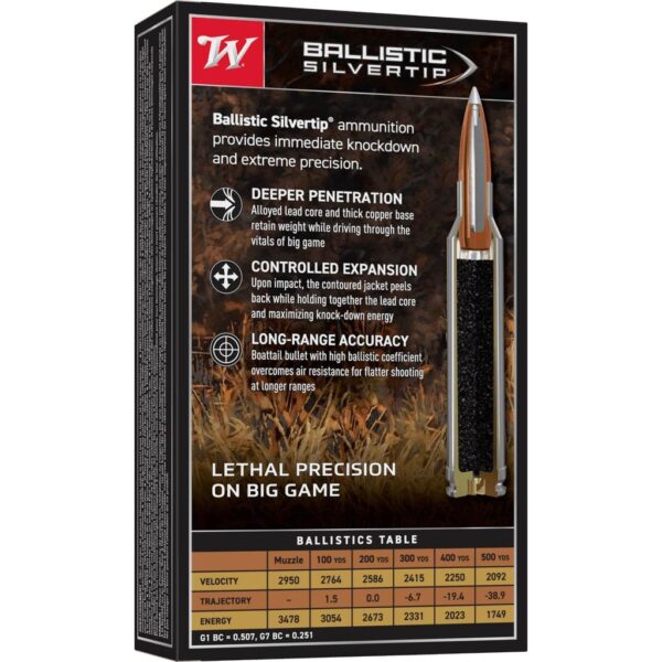 Winchester Ballistic Silvertip Rifle Ammunition .300 Win Mag 180 gr. PT 2950 fps 20/ct - Precision Shot Firearms