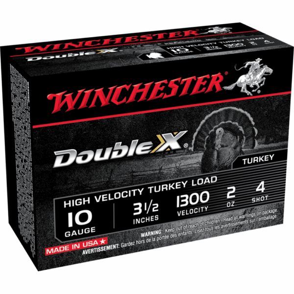 Winchester Double X Turkey Load 10 ga 3-1/2" MAX 2 oz #4 1300 fps 10/ct - Precision Shot Firearms