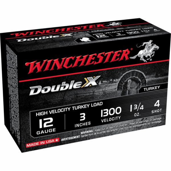 Winchester Double X Turkey Load Shotshells 12 ga 3" MAX 1-3/4 oz #4 1300 fps 10/ct - Precision Shot Firearms