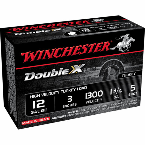 Winchester Double X Turkey Load Shotshells 12 ga 3" MAX 1-3/4 oz #5 1300 fps 10/ct - Precision Shot Firearms