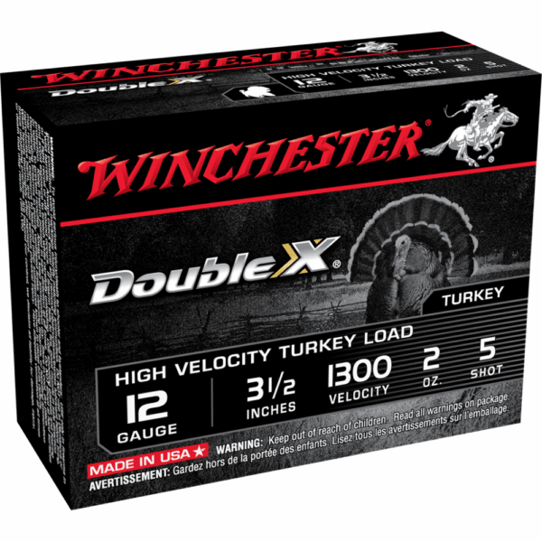 Winchester Double X Turkey Load Shotshells 12 ga 3-1/2" MAX 2 oz #5 1300 fps 10/ct - Precision Shot Firearms