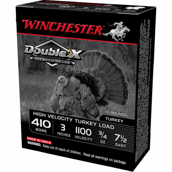 Winchester Double X Diamond Grade Turkey Shotshells .410 ga 3" 3/4 oz 1100 fps #7.5 10/ct - Precision Shot Firearms