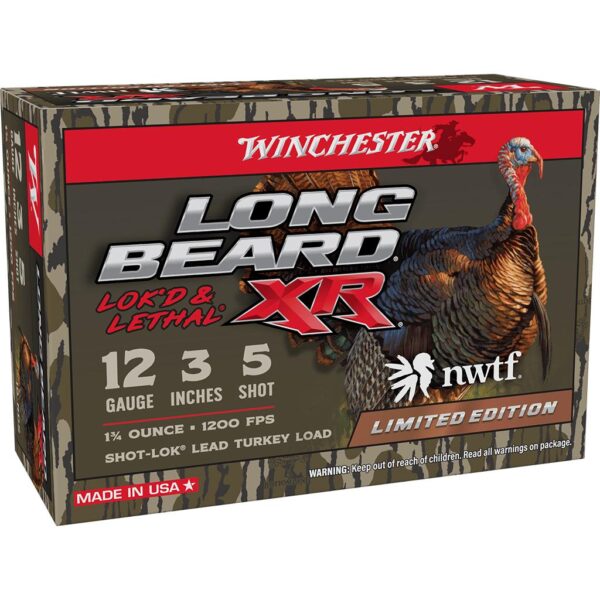 Winchester NWTF 50th Anniversary Long Beard Shotshells 12 ga 3" 1-3/4oz 1200 fps #5 10/ct - Precision Shot Firearms