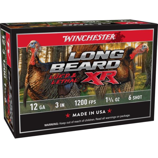 Winchester Long Beard XR Shotshells 12ga 3" 1-3/4oz #6 1200 fps 10/ct - Precision Shot Firearms