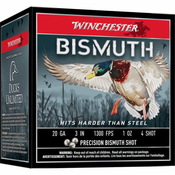 Winchester Bismuth Shotshell 20 ga 3" 1 oz 1300 fps #4 25/ct - Precision Shot Firearms
