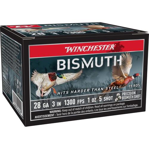 Winchester Bismuth Shotshell 28ga 3" 1oz 1300fps #5 15/ct - Precision Shot Firearms