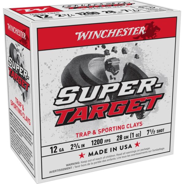Winchester Super-Target Shotshells 12 ga 2-3/4" 1 oz 1200 fps #7.5 25/ct - Precision Shot Firearms