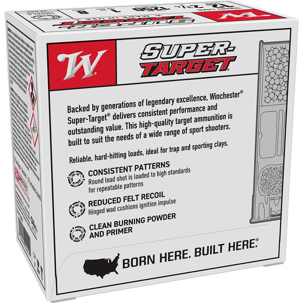 Winchester Super-Target Shotshells 12ga 2-3/4" 1oz 1250 fps #8 25/ct - Precision Shot Firearms