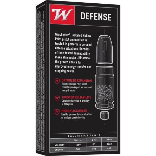 Winchester USA Handgun Ammunition .357 SIG 125 gr. JHP 1350 fps 50/ct - Precision Shot Firearms