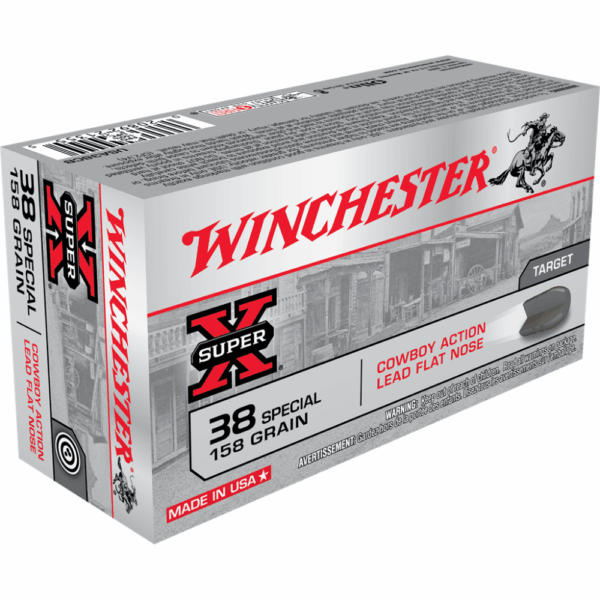 Winchester Cowboy Load Handgun Ammunition .38 Spl 158 gr LRN 800 fps 50/ct - Precision Shot Firearms