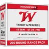 Winchester Target Handgun Ammunition .40 S&W 165 gr. FMJ 1060 fps 200/ct - Precision Shot Firearms