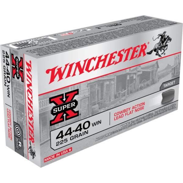 Winchester Cowboy Load Handgun Ammunition .44-40 Win 225 gr. LRN 750 fps 50/ct - Precision Shot Firearms