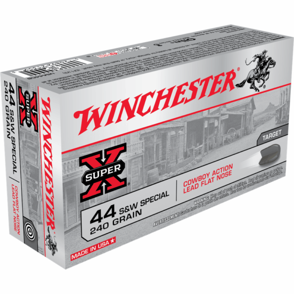 Winchester Cowboy Load Handgun Ammunition .44 Spl 240 gr. LRN 750 fps 50/ct - Precision Shot Firearms