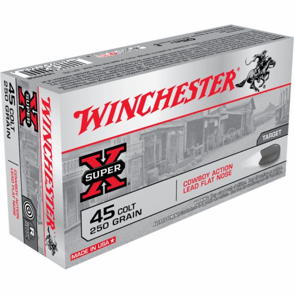 Winchester Cowboy Load Handgun Ammunition .45 Colt 250 gr. LRN 750 fps 50/ct - Precision Shot Firearms