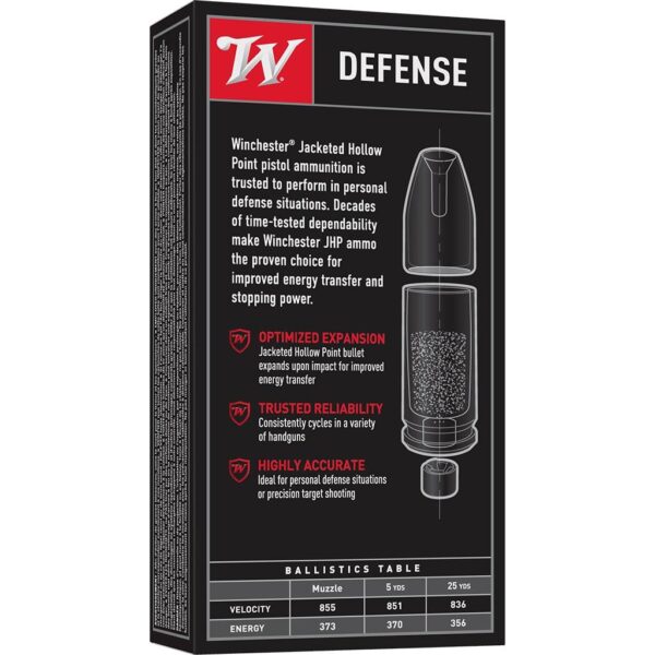 Winchester USA Handgun Ammunition .45 ACP 230 gr. JHP 855 fps 50/ct - Precision Shot Firearms