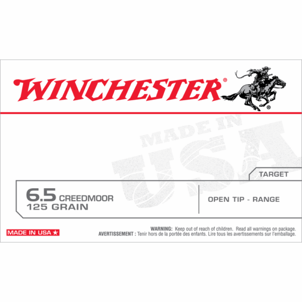 Winchester USA Rifle Ammunition 6.5 Creedmoor 125 gr. OT 2850 fps 20/ct - Precision Shot Firearms