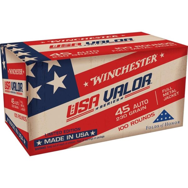 Winchester USA Handgun Ammunition 45 Auto 230 gr. FMJ 835 fps 100/ct - Precision Shot Firearms