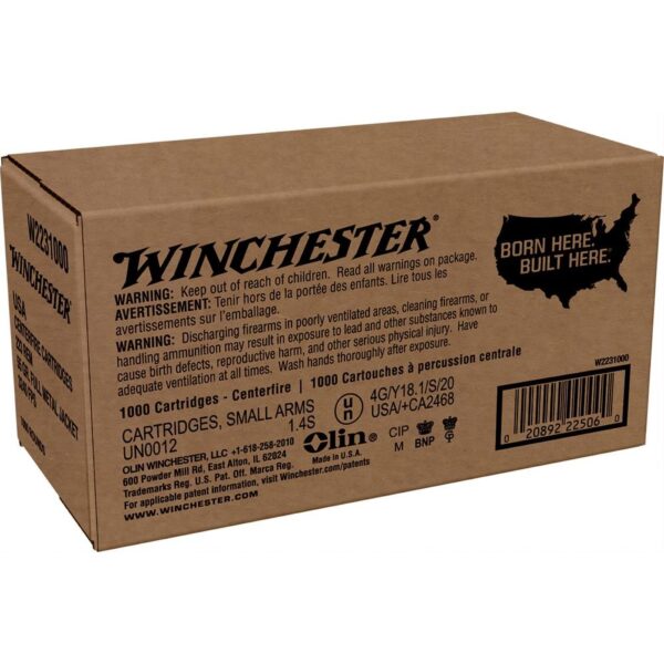 Winchester USA Lake City Rifle Ammunition .223 Rem 55 gr. FMJ 3240 fps 1000/ct (Bulk) - Precision Shot Firearms
