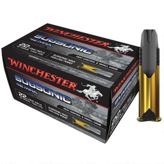Winchester Subsonic Rimfire Ammunition .22LR 42gr LHP 1065 fps 50/ct - Precision Shot Firearms