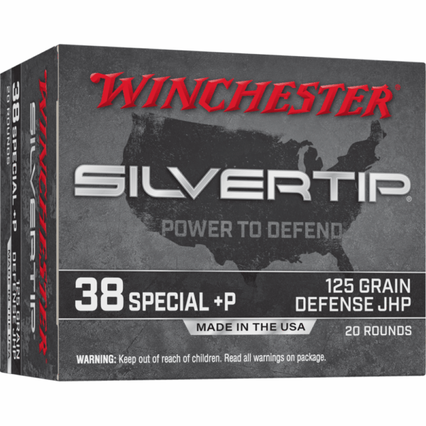 Winchester Silvertip Handgun Ammunition 38 Spl(+P) 125 gr. JHP 945 fps 20/ct - Precision Shot Firearms