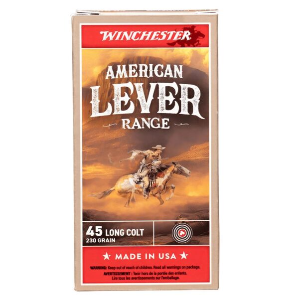 Winchester American Level Range Ammunition .45 Colt 250gr LFN 900 fps 50/ct - Precision Shot Firearms