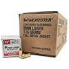 Winchester USA Target & Practice Handgun Ammunition 9mm Luger 115gr FMJ 1190 fps 1000/ct Case (20-50/ct Boxes) - Precision Shot Firearms