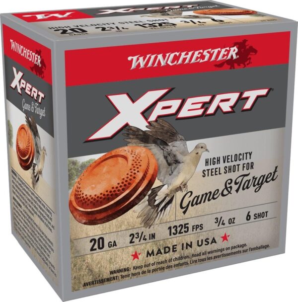 Winchester Xpert Steel Shotshells 20 ga 2-3/4" 3/4 oz 1325 fps #6 25/ct - Precision Shot Firearms