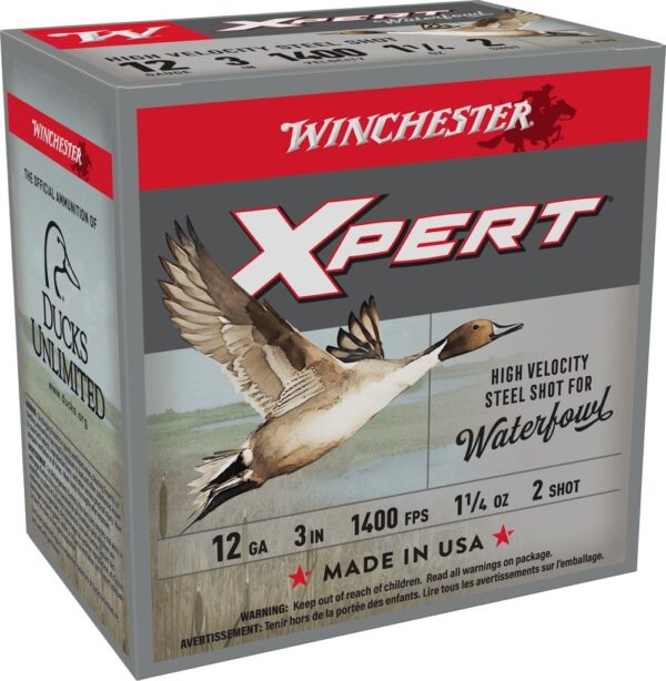Winchester Xpert High-Velocity Steel Shotshells 12 ga 3" 1-1/4 oz 1400 fps #2 25/ct - Precision Shot Firearms