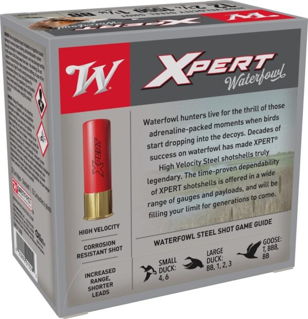 Winchester Xpert High Velocity Steel Shotshells 12 ga 2-3/4" 1-1/16 oz 1550 fps #BB 25/ct - Precision Shot Firearms