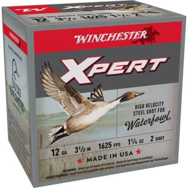 Winchester Xpert High-Velocity Steel Shotshells 12 ga 3-1/2" 1-1/4 o 1625 fps #2 25/ct - Precision Shot Firearms