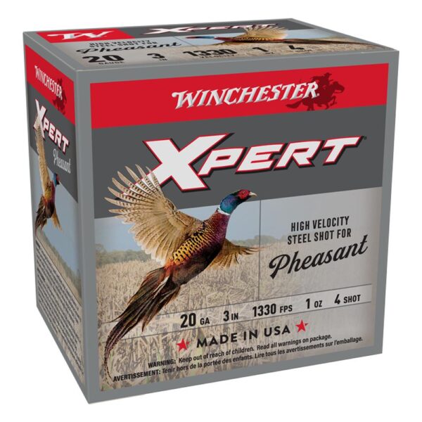 Winchester Xpert HV Steel Pheasant Shotshells 20 ga 3" 1 oz 1330 fps #4 25/ct - Precision Shot Firearms