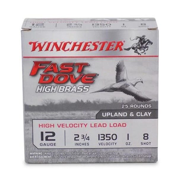 Winchester Fast Dove 12 ga 2-3/4" 1 oz HB 1350 fps #8 25/ct - Precision Shot Firearms