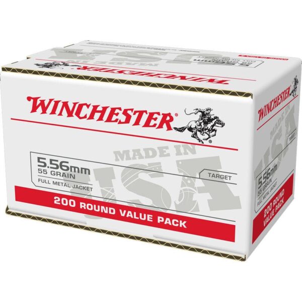 Winchester USA Lake City M193 Rifle Ammunition 5.56mm 55 gr. FMJ 3240 fps 200/ct - Precision Shot Firearms
