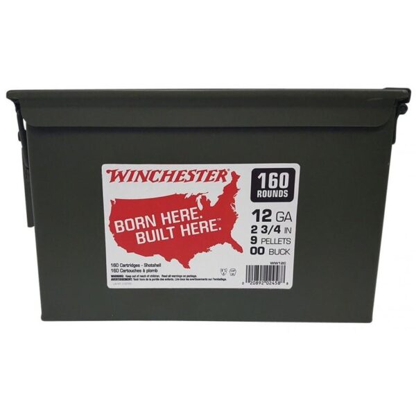 Winchester Shotshell Ammunition 12 ga 2-3/4" 1325 fps #00 160/ct - Precision Shot Firearms