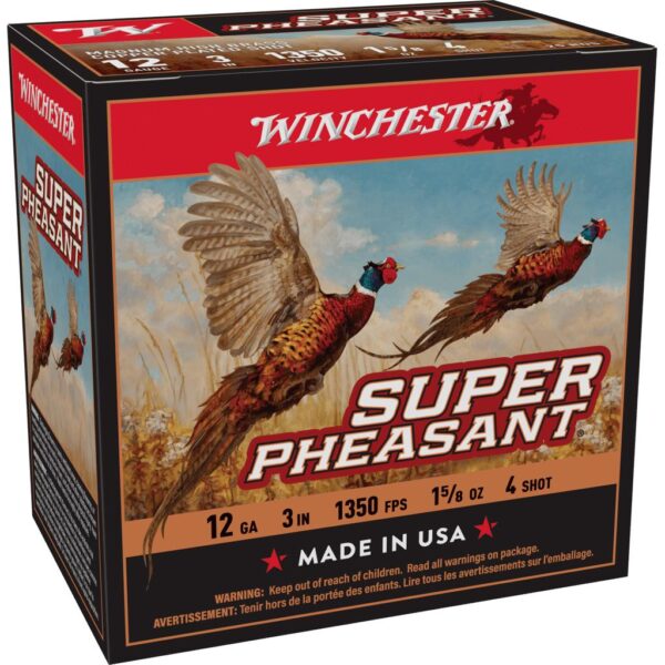 Winchester Super-X Super Pheasant Shotshells 12 ga 3" 1-5/8 oz 1450 fps #4 25/ct - Precision Shot Firearms