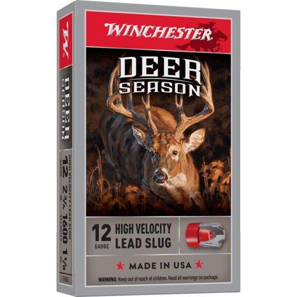 Winchester Deer Season Shotshells 12 ga 2-3/4" 1-1/4 oz 1600 fps Slug 5/ct - Precision Shot Firearms