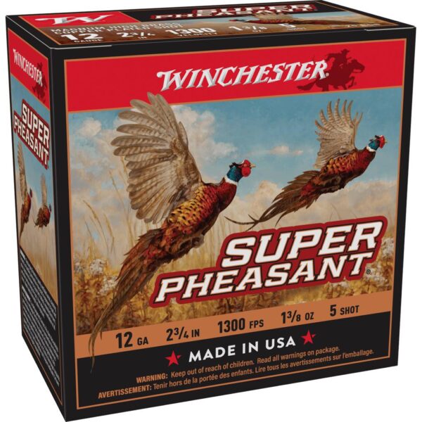 Winchester Super-X Super Pheasant Shotshells 12 ga 2-3/4" 1-3/8 oz 1300 fps #5 25/ct - Precision Shot Firearms