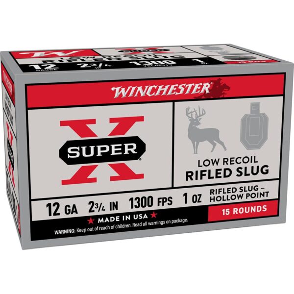 Winchester Super-X Shotshells 12ga 2-3/4" 1oz 1300 fps Slug 25/ct - Precision Shot Firearms