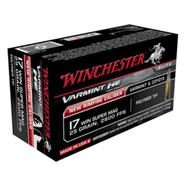 Winchester Super-X Rimfire Ammunition .17 WSM 25 gr JHP 2600 fps 50/ct - Precision Shot Firearms