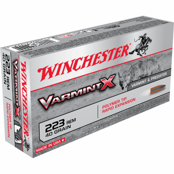 Winchester Varmint X Rifle Ammunition .223 Rem 40 gr. PT 3600 fps 20/ct - Precision Shot Firearms