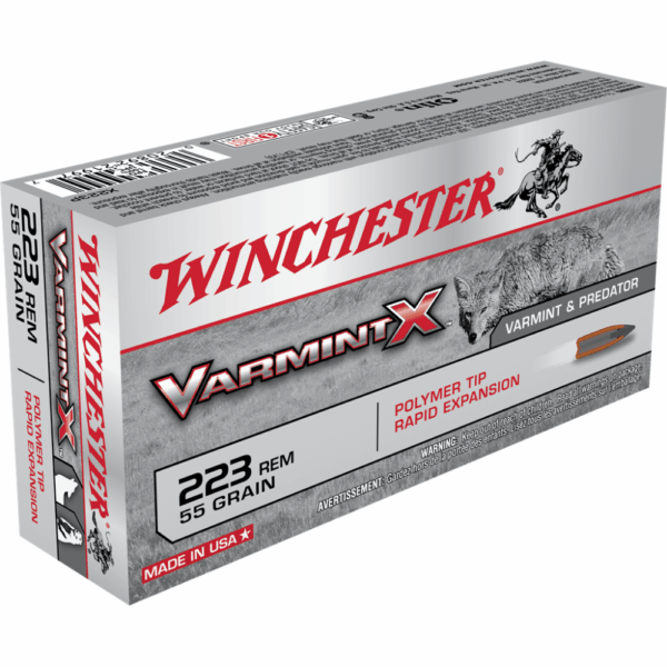 Winchester Varmint X Rifle Ammunition .223 Rem 55 gr. PT 3240 fps 20/ct - Precision Shot Firearms