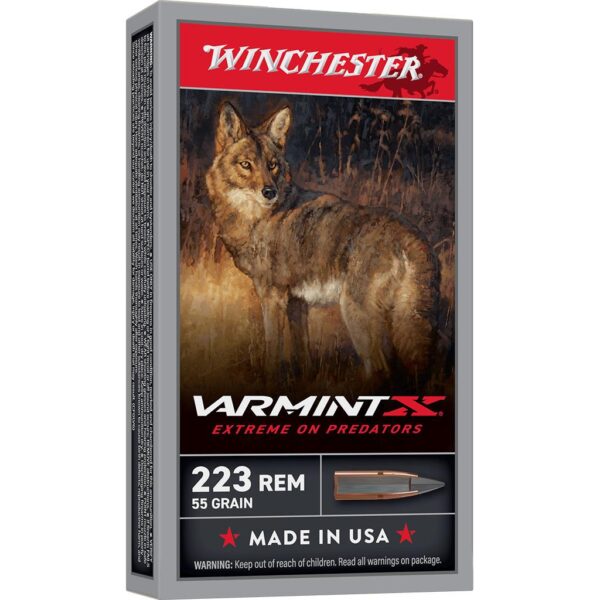 Winchester Varmint X Rifle Ammunition .223 Rem 55gr PT 3240fps 20/ct - Precision Shot Firearms