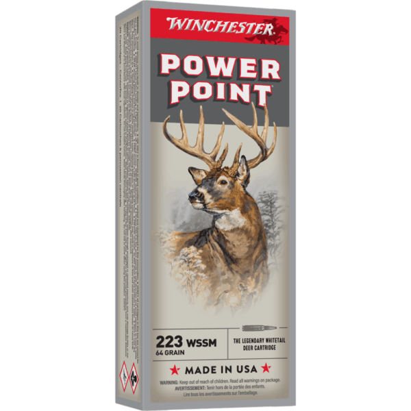 Winchester Super-X Rifle Ammunition .223 WSSM 64 gr. PSP 3600 fps 20/ct - Precision Shot Firearms