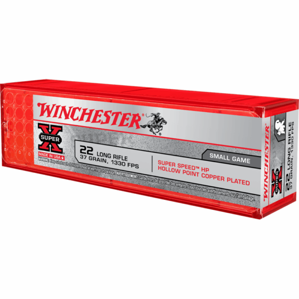 Winchester Super-X Super Speed Rimfire Ammunition .22 LR 37 gr. PHP 100/ct - Precision Shot Firearms