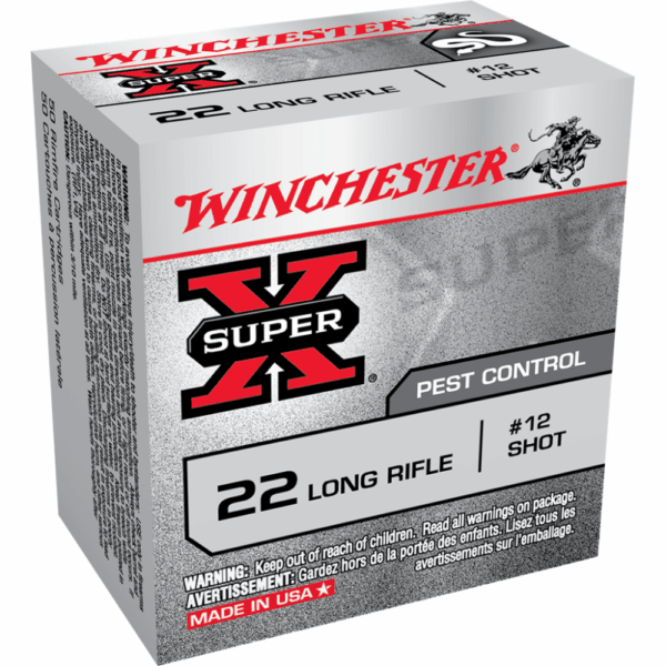 Winchester Super-X Shotshell Rimfire Ammunition .22 LR 25 gr. #12 50/ct - Precision Shot Firearms